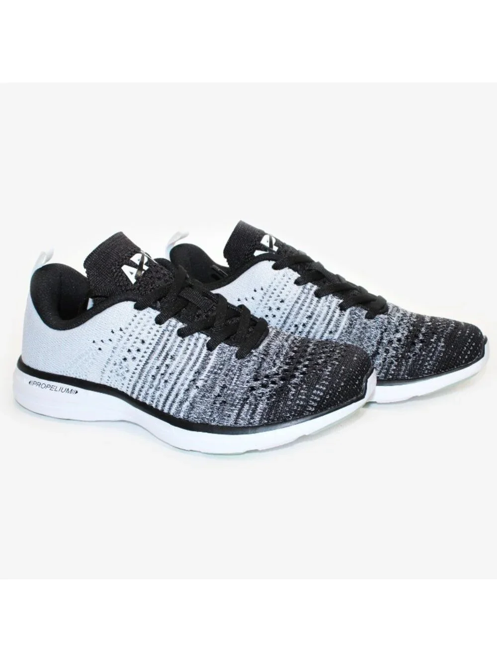 APL Athletic Propulsion Labs Women's Techloom Pro Black/Heather Grey/White 5.5
